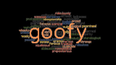 synonyms for goofy.